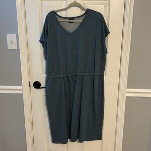 Short sleeve casual dress, XXL, polyester/rayon/spandex.